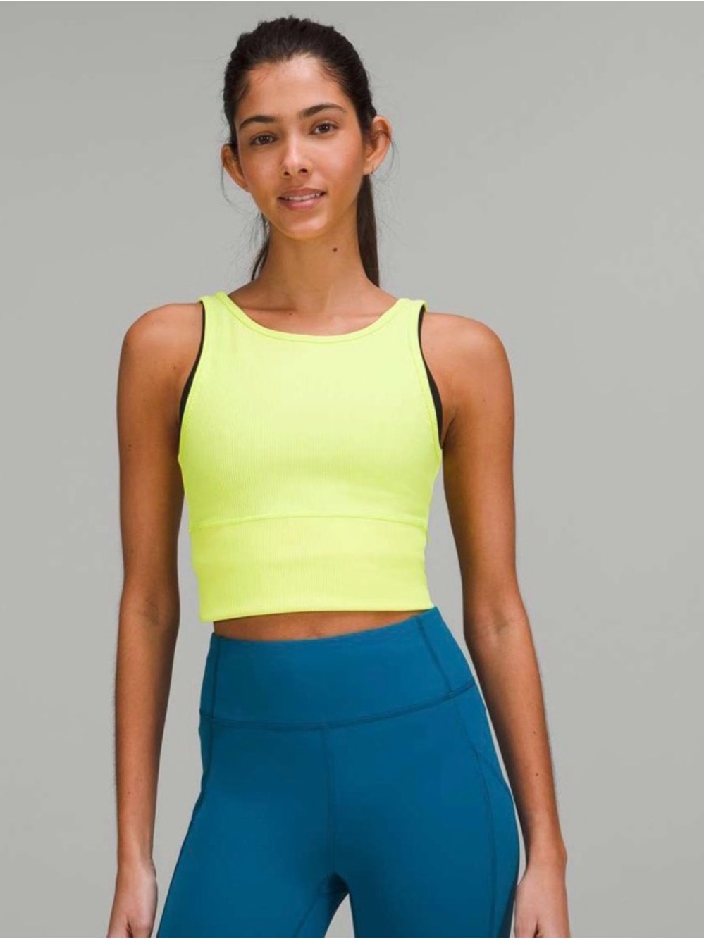 Lululemon Power Pivot Ribbed Tank Top
Electric Lemon size 6